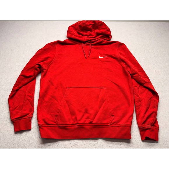 Nike Other - Nike Sportswear Club Fleece Pullover Hoodie Men's Size Large Red 826433-658